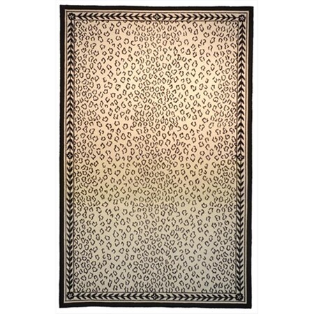 Safavieh 2 ft. - 6 in. x 6 ft. Runner- Transitional Chelsea White And Black Hand Hooked Rug HK15C-26